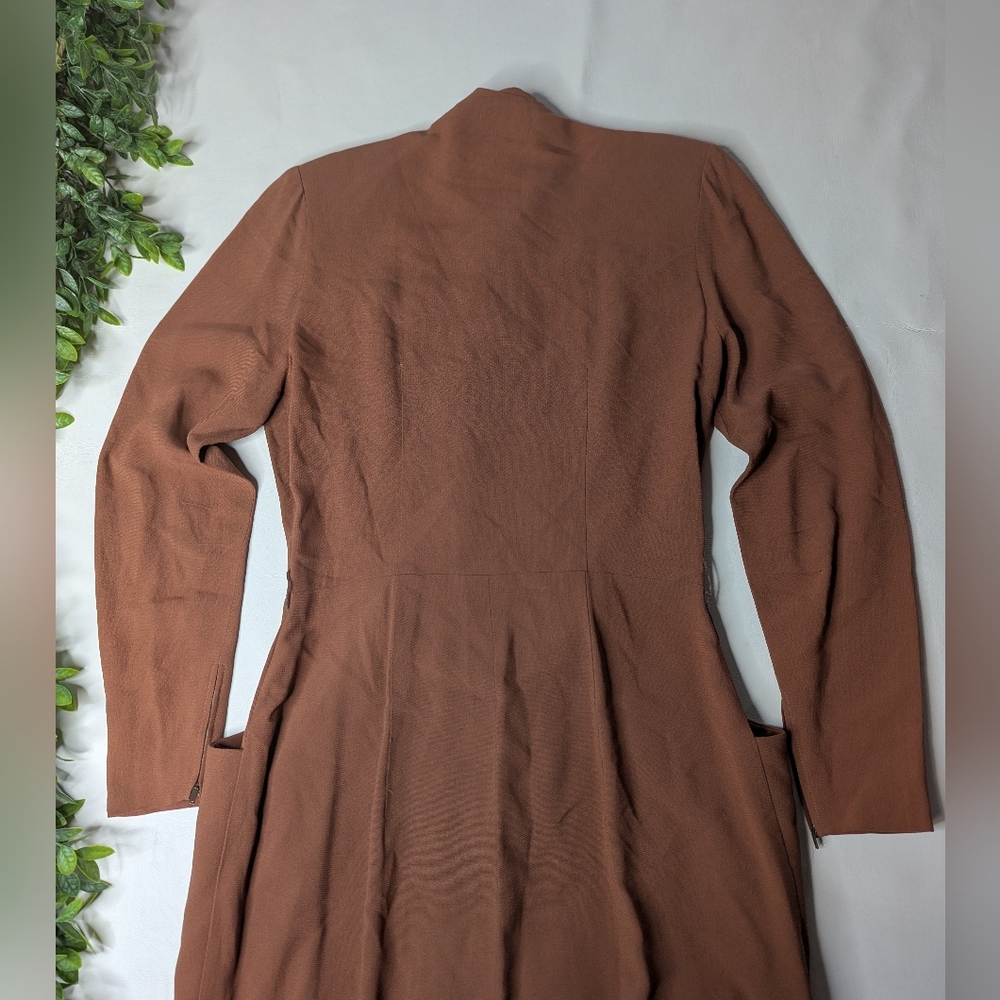 Vintage 1940s Wiley Samuelson original Dress Brown - Picture 9 of 12